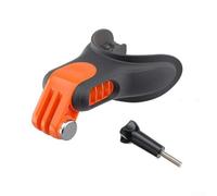 NbgrvB Surfing Mount Bite Holder for Hero 10 9 8 Underwater Recording Gear Flexible Silicone Mouth Mount Kit Safety Tether(2-piece set)