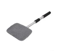 NbgrvB Telescopic Car Wash Brush Set with 180 Degree Adjustable Head, Microfiber Windscreen Cleaner, Extendable 26-45cm Handle, Grey
