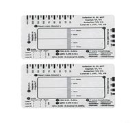 NbgrvB Transparent 7-Step for ECG Interpretation Ruler Caliper for Heart Rate Rhythm PR Interval QRS ST Segment Analysis with Card Holder(2pcs)