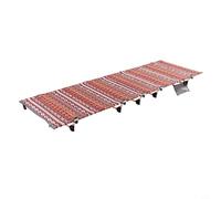 NbgrvB Ultralight Portable Camping Cot 7075 Aluminum Alloy Folding Bed with 600D Oxford Fabric Quick Setup Outdoor Sleeping Pad Hiking Beach Backpacking for Red(Red)