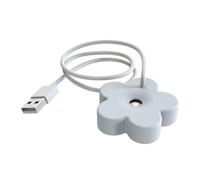 NbgrvB USB Car Humidifier for Home and Portable Use with 8-Hour Auto Shut-Off, Silent Nano Mist Diffuser Compatible with DC 5.0V, ABS Material, 1.2m Cable, Red/White/Blue