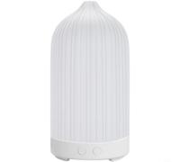 NbgrvB USB Powered Essential Oil Aroma Diffuser Humidifier with Colorful LED Lights Whisper-Quiet Below 36dB Sl olumn Style Ultra-Fine Mist Output Auto Shut-Off Safety(White)