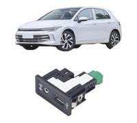 NbgrvB USB Socket Adapter Interface 5Q0035726E for Golf 7 MK7 | OEM 5Q0035726E, fits Golf 7 MK7 Touran, adds USB charging port, plug and play setup, black finish