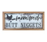 NbgrvB Vintage Chicken Wall Decor Rustic Kitchen Hanging Sign White Fir
