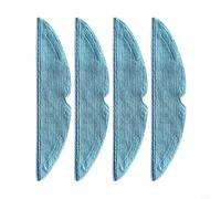 NbgrvB Washable Microfibre Mop Pads for Dreame D20 and D20 Pro Plus Robot Vacuum Cleaner Compatible Floor Cloths for Hardwood and Laminate and Reusable Cleaning Pads Pack of 4(Quarterly Sets)