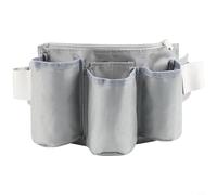 NbgrvB Water-Resistant Oxford Waist Pouch with Organiser Compartments and Adjustable Fit for Housekeeping Cleaning Work and Hospitality Grey(Gray)