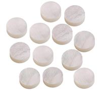 NbgrvB White Mother of Pearl Inlay Dots 6mm Guitar Fretboard, 12 Pcs Tone Point Markers Luthier Repair, For Bass Ukulele Banjo Mandolin