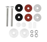 NbgrvB White Mounting Kit for 2-Hole Springboards, Stainless Steel