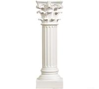 NbgrvB White Resin Abstract Sculpture Roman Pillar Design(C)