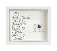 NbgrvB Wooden Seaglass Picture Frame 5x7 Coastal Decor