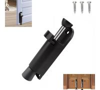 NbgrvB Zinc Alloy Door Stop Base Spring-Loaded Foot Release Holder for Floor or Door Mounting Black Anti-Slip Gate Lock Catch