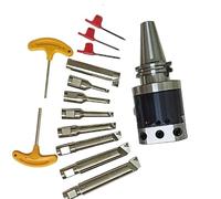 NBH2084 Fine Boring Head Set BT30 BT40 NT30 NT40 BT50 NT50 R8 SK30 SK40 SK50 C20 MT2 MT3 MT4 MT5 Boring Tools Tool Holder 8pcs(MTA4-NBH2084-8PCS)