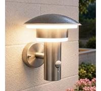 NBHANYUAN Lighting 9W LED Outdoor Light with Motion Sensor,4 Modes,Silver
