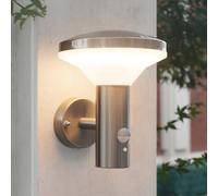 NBHANYUAN Lighting LED Outside Lights Mains Powered with 4 Modes Motion Sensor,SUS316 Stainless Steel PIR Outdoor Wall Light for Patio,Porch,Front Door 3000K Warm Light 220-240V IP54