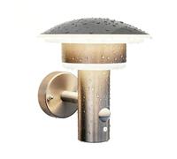 NBHANYUAN Lighting Outdoor LED Wall Light with Motion Sensor 4 Modes Outside Lights SUS316 Stainless Steel Mains Powered PIR Weatherproof 3000K Warm White Light for Front Door, Porch 1000LM IP54