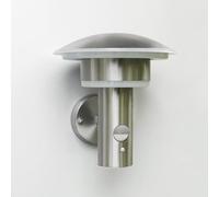 NBHANYUAN Lighting Outdoor Motion Sensor Lights,4 Modes Motion Sensor Wall Lights SUS316 Stainless Steel Wall Light,IP44 Outside Lights for Front Door,Yard,Garage,Warm Light,9W,Silver