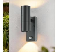 NBHANYUAN Lighting Outdoor Wall Light with Sensor,Up Down,Anthracite Grey