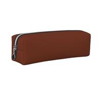 NBHDZENGW Bamboo Shoot Brown Leather Pencil Case with Smooth Zipper,Stylish Durable Zippered Pouch for School,Office,Travel-Lightweight Full Print Stationery Holder