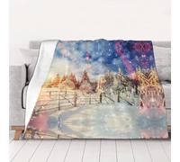 NBHDZENGW Beautiful Landscape Trees Soft Lightweight Flannel Blanket-Single-Side Printed Anti-Pilling Flannel,Warm All-Season Throw For Bed Sofa Camping Travel