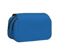 NBHDZENGW Berlin Blue Flip Top Double Layer Pencil Case-Large Capacity Premium Polyester Fabric,Full Print Design-Ideal for School,Travel