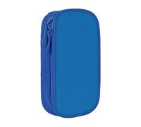 NBHDZENGW Berlin Blue Large Capacity Double Layer Pencil Case,Custom Printed Durable Polyester Organizer for School, Office, Travel, Art Supplies Makeup