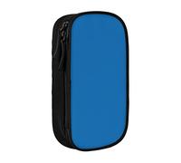 NBHDZENGW Berlin Blue Large Capacity Double Layer Pencil Case,Custom Printed Durable Polyester Organizer for School, Office, Travel, Art Supplies Makeup