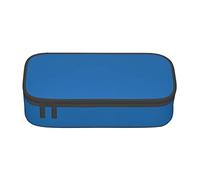 NBHDZENGW Berlin Blue Large Capacity Oxford-Cloth Pencil Case, Full Print Stationery Pouch with Mesh Pocket Removable Divider,Multi-Compartment Zipper
