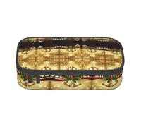 NBHDZENGW Christmas Camel in The Distance Large Capacity Pencil Case,Multi-Compartment Stationery Toiletry Bag for School,Office,Travel-Durable Polyester (Stylish Printed Design)