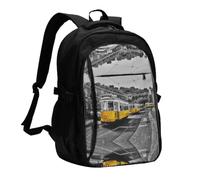 NBHDZENGW City Train Multi-Functional Travel Laptop Backpack With Usb-Charging Port, Large Capacity 12-Pocket Daypack With Anti-Theft Hidden Pocket