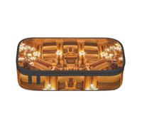 NBHDZENGW European Golden Gothic Large Capacity Pencil Case,Multi-Compartment Stationery Toiletry Bag for School,Office,Travel-Durable Polyester (Stylish Printed Design)