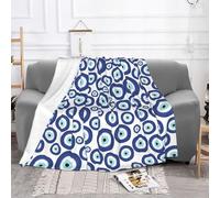 NBHDZENGW Evil Eyes Personalised Fleece Blanket Sofa Throw Blanket, Print Fluffy Soft Warm Versatile Blanket For Sofa Couch Bed