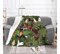 NBHDZENGW Farm Animal Personalised Fleece Blanket Sofa Throw Blanket, Print Fluffy Soft Warm Versatile Blanket For Sofa Couch Bed