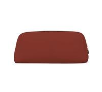NBHDZENGW Fire Brown Cute Leather Pencil Case with Smooth Zipper,Stylish Durable Pouch for School,Office,Travel-Lightweight Full Print Stationery Holder