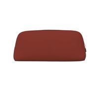 NBHDZENGW Fire Brown Cute Leather Pencil Case with Smooth Zipper,Stylish Durable Pouch for School,Office,Travel-Lightweight Full Print Stationery Holder