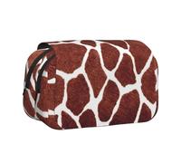 NBHDZENGW Giraffe-Spots Flip Top Double Layer Pencil Case-Large Capacity Premium Polyester Fabric,Full Print Design-Ideal for School,Travel