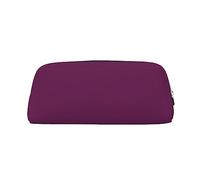 NBHDZENGW Morning Glory Purple Cute Leather Pencil Case with Smooth Zipper,Stylish Durable Pouch for School,Office,Travel-Lightweight Full Print Stationery Holder