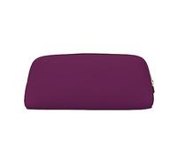 NBHDZENGW Morning Glory Purple Cute Leather Pencil Case with Smooth Zipper,Stylish Durable Pouch for School,Office,Travel-Lightweight Full Print Stationery Holder