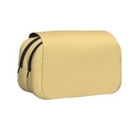 NBHDZENGW Perfume Rose Yellow Flip Top Double Layer Pencil Case-Large Capacity Premium Polyester Fabric,Full Print Design-Ideal for School,Travel