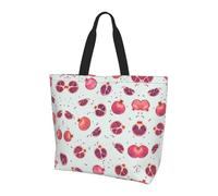 NBHDZENGW Pomegranate Pattern Large Tote Bag For Women, Print Water-Resistant Polyester Shopper Bag With Single Shoulder Strap,Spacious Lightweight Everyday Tote