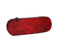 NBHDZENGW Rose Represents Love Hard Shell Pencil Case,Premium Pu Leather Eco-Friendly Plastic Box with Velvet Interior Multi-Purpose Pencil Bag