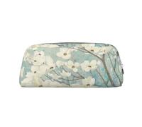 NBHDZENGW Spring Flower Blossoms Cute Leather Pencil Case with Smooth Zipper,Stylish Durable Pouch for School,Office,Travel-Lightweight Full Print Stationery Holder