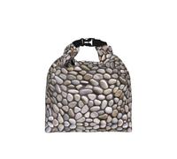 NBHDZENGW Stones All Over The Ground Roll-Top Insulated 9.7l Lunch Bag for Women Men, Expandable Thermal Tote with Food-Grade Peva Lining