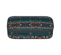 NBHDZENGW Taipei Scenery Large Capacity Pencil Case,Multi-Compartment Stationery Toiletry Bag for School,Office,Travel-Durable Polyester (Stylish Printed Design)