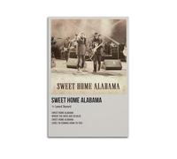 NBHGFF Lynyrd Skynyrd Sweet Home AlabamaPop Songs Album Rapper Classic Album Canvas Print Signature Decor Bedroom Home Office Decor Teen Decor 16x24inch(40x60cm) Unframe-style-16