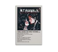 NBHGFF My Chemical Romance Three Cheers for Sweet RevengePop Songs Album Rapper Classic Album Canvas Print Signature Decor Bedroom Home Office Decor Teen Decor 12x18inch(30x45cm) Unframe-style-12