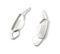 NBHGFF Paddle Shifter Extension for Jaguar for XF XE XJ for F-PACE for F-Type X760 X260 X761 Car Steering Wheel Paddle Shift Extension Shifters(Silver)