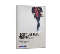 NBHGFF The War on Drugs I Don't Live Here AnymorePop Songs Album Rapper Classic Album Canvas Print Signature Decor Bedroom Home Office Decor Teen Decor 16x24inch(40x60cm) Frame-style-1