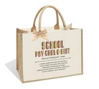 NBIAN School Psychologist Definition Noun Tote Bag | Appreciation Thanksgiving Christmas Birthday Gift for Counselor Mentor Coworker Her | Psychology Gifts for Women