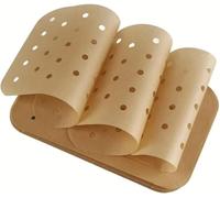 NBIWTOWO 150 PCS Air Fryer Parchment Paper Liners, 5.5 × 8In Rectangle, Perforated, Disposable