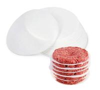 NBIWTOWO 1500 PCS 4.5" Round Parchment Paper, Burger Patty Paper, Sheets, 1500 Pieces